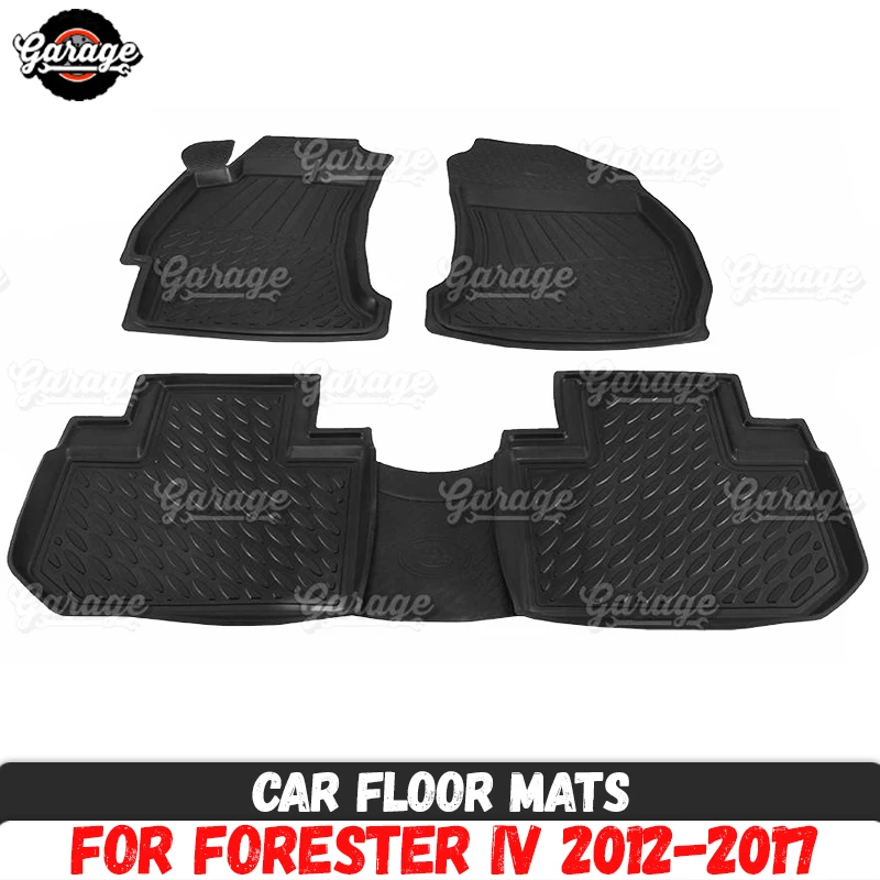 Car Floor Mats Case For Subaru Forester 4 2012 2017 Rubber 1 Set