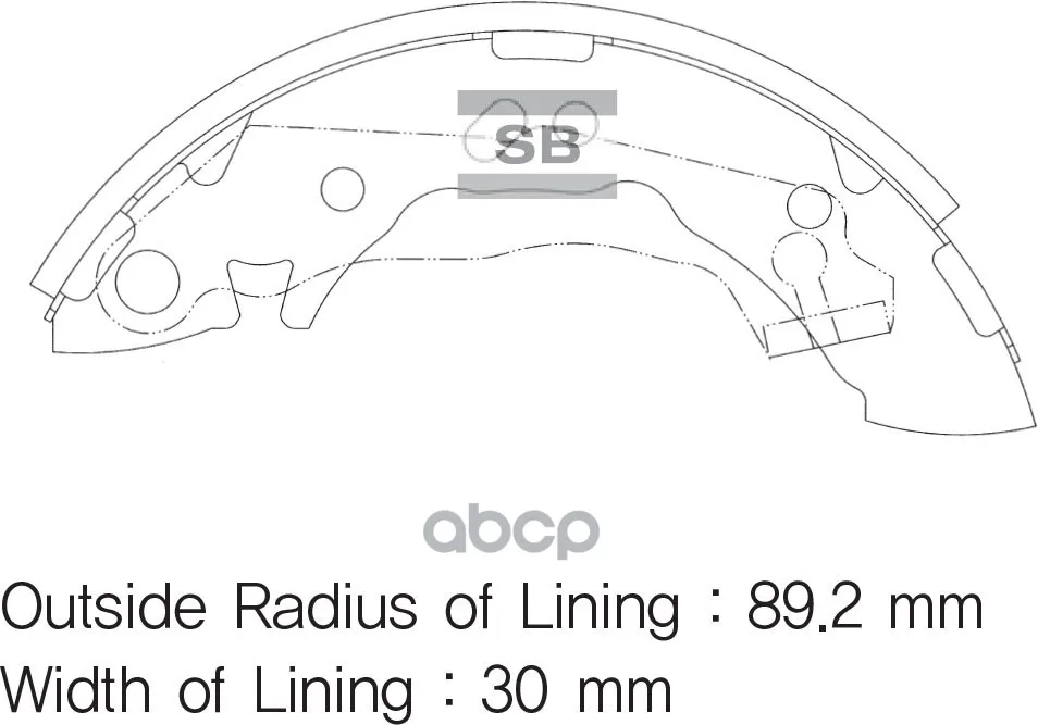 Колодки Тормозные Барабанные Sangsin Brake Sa047 Sangsin brake арт. SA047