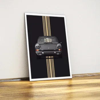 

Porsche 911 Black-Tin Sign Poster
