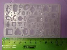 DIY espejo joyería cristal molde de resina epoxy amor geometría Luna variedad piedra preciosa colgante molde