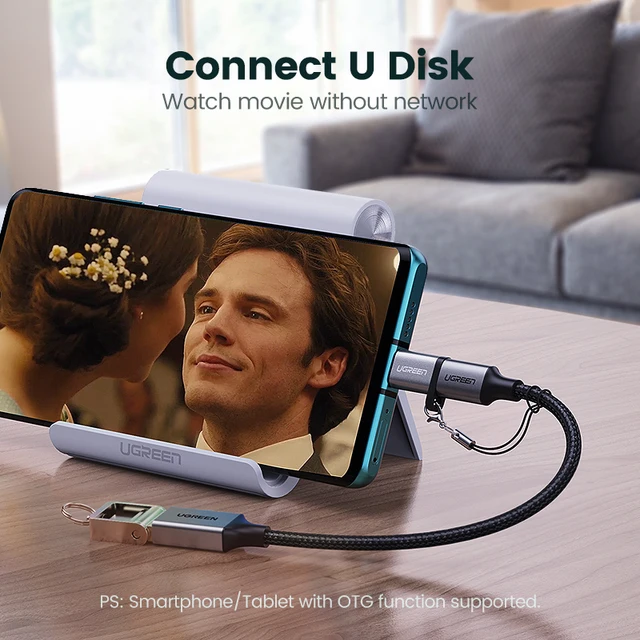 Ugreen-Adaptador USB tipo C OTG, convertidor de Cable Micro USB a USB C para Macbook Pro, Samsung S10 Plus, Cable USB C OTG de carga rápida Ugreen-Adaptador USB tipo C OTG, convertidor de Cable Micro USB a USB C para Macbook Pro, Samsung S10 Plus, Cable USB C OTG de carga rápida