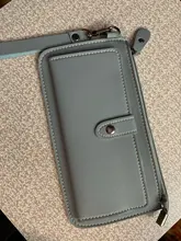 Cartera multifuncional de piel sintética para mujer, carteras largas de piel sintética, con hebilla de embrague y cremallera, para estudiantes, 2020