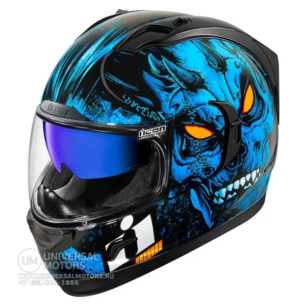 Шлем ICON ALLIANCE GT THE HORROR BLUE