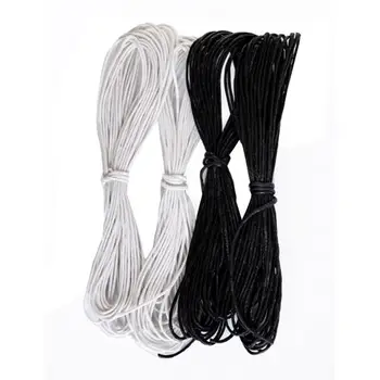 

Cord for decoration waxed, 1mm * 1 m, 20 PCs Aster (black and white)