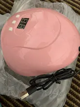 Secador de uñas portátil de 54W, lámpara UV LED de 30/60/90s, con temporizador, Cable USB, para uso doméstico, herramienta de lámpara de uñas de Gel UV