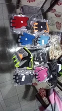 Guantes antideslizantes de silicona para ciclismo, para hombre y mujer, de medio dedo, transpirables, para deportes de choque, D40