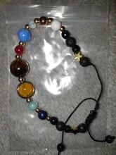 Pulseras y brazaletes de cuentas de planetas del universo para mujer y hombre, joyería de moda, pulsera de energía de sistema Solar Natural, 2019