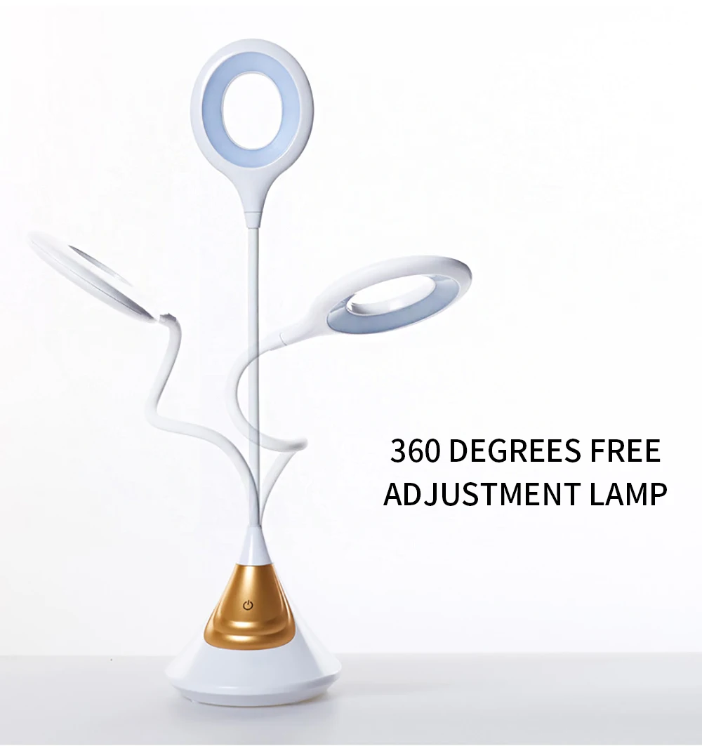 

Vase creative led table lamp custom eye protection charging student study table lamp simple bedroom folding lamp reading lamp