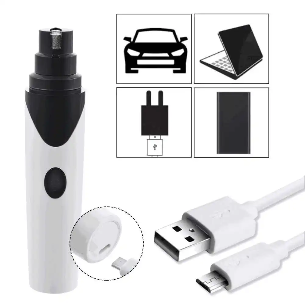 Машинка для стрижки ногтей с usb-зарядкой, ножницы для чистки кошек и собак, Электрический маникюр