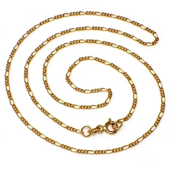 

18k gold chain 50cm. Link 3x1 width 1.2mm. [AB0707]