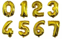 Globos numéricos de 32 y 40 pulgadas, figuras grandes de oro rosa, plata y negro, globos de aluminio para decoración de fiestas de cumpleaños y bodas