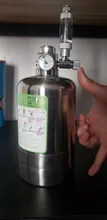 Kit de sistema generador de CO2 para acuario, cilindro generador de co2 de acero inoxidable, Kit de Reactor de dióxido de carbono para plantas