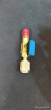 Adaptador de válvula de bola de apagado recto, herramientas de refrigeración de aire acondicionado de coche de alta calidad, HVAC A/C, R410a, R134a, 1/4 , 1 ud.