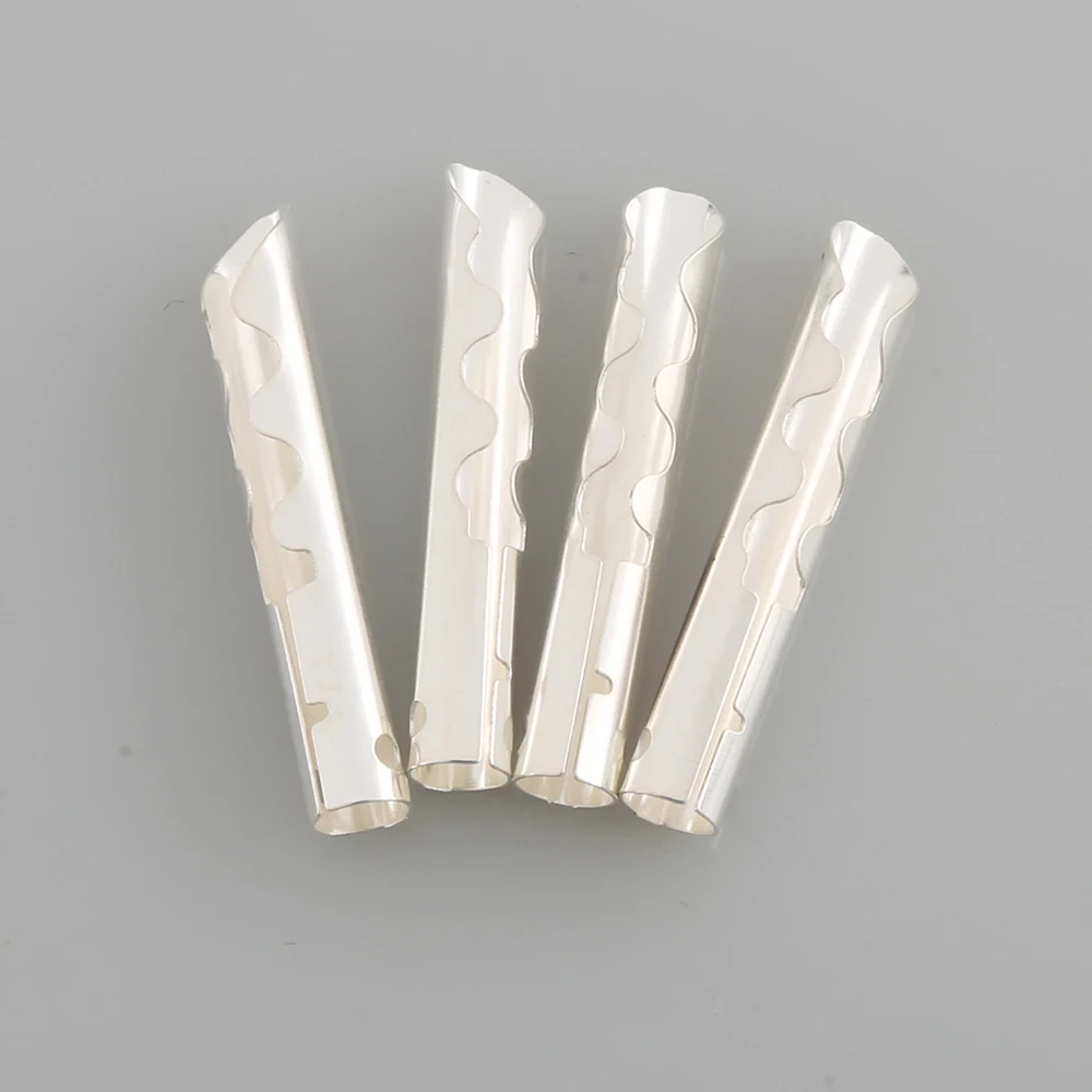 pces ouro tira cobre áudio bfa banana plug conector do cabo do orador