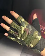 Guantes deportivos con soporte de muñeca para niños, para entrenamiento, bicicleta, medio dedo