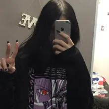 Sudaderas con capucha de Hunter X Hunter para mujer, jerséis, sudaderas con capucha, Killua Zoldyck, estampado de ojo del diablo, Sudadera con capucha de Anime, Tops