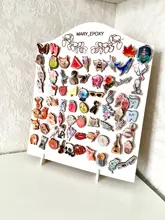 50 Uds. De pasadores de 15, 20, 25, 30, 35mm, 5 colores, Clip de broche Base de bloqueo seguro en blanco, Base del broche para joyería DIY