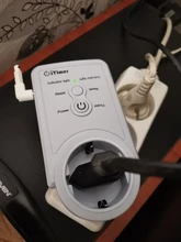 Enchufe de la UE, enchufe inteligente GSM, inglés, ruso, SMS, Control remoto, temporizador, controlador de temperatura con Sensor, enchufe de toma de corriente