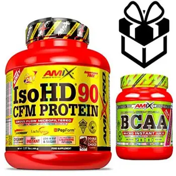 

Amix Pro Iso HD 90 CFM Protein 1800gr double Choco + Instant Bcaa 300 gr + Mixer