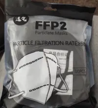 Máscara respiradora ffp2 de 6 capas, mascarilla de seguridad suave con filtración del 95%, pm2.5, fpp2, aprobado