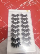 5/8 pares 3D visón pestañas 20mm pestañas 3D de pestañas falsas naturales NATURALES DE Pestaña de visón extensión belleza maquillaje pestañas