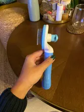 Slicker Brush Removes Grooming Comb Massage-Particles Dog Loose-Hair Self-Cleaning Circulation