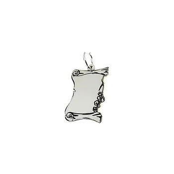 

Pendant Silver law 925m 20mm. Sheet parchment laser flowers [AA8387GR] -Customizable-RECORDING INCLUDED IN THE PRICE