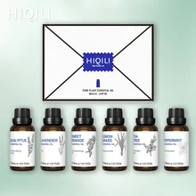Доставка из Испании/FR HIQILI 30 мл 6 шт. Эфирное набор эфирных масел диффузор эфирного масла лаванды Эвкалиптовое Масло сладкого апельсина Масло...