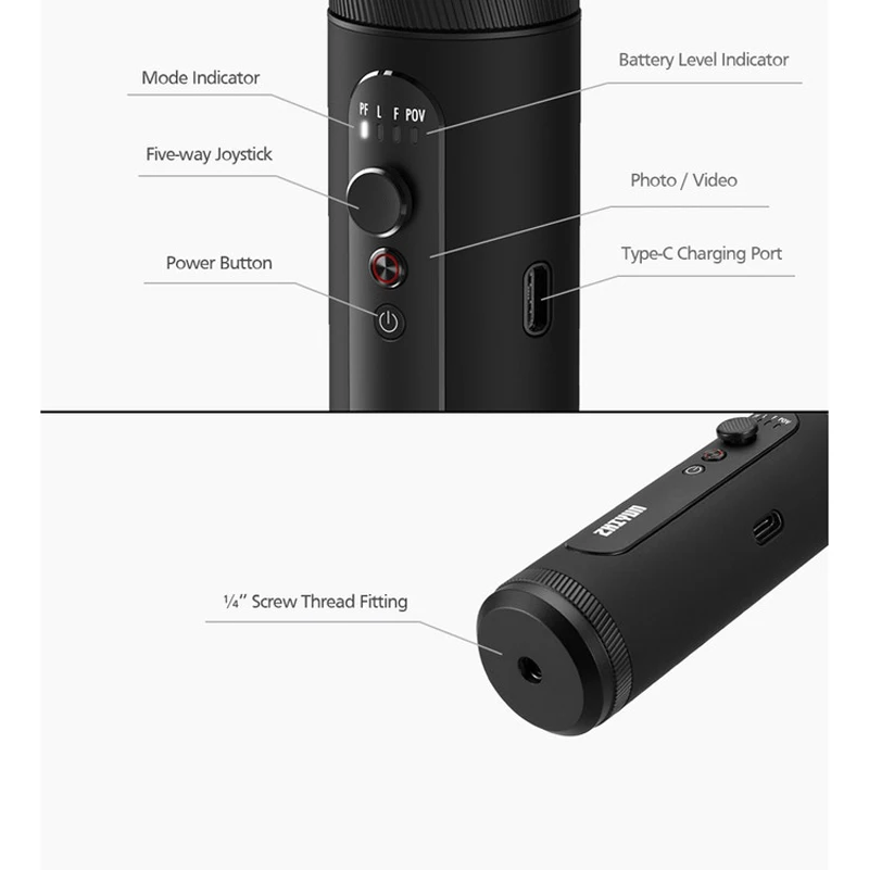  ZHIYUN Smooth Q2 SmoothQ 2 3-Axis Handheld Gimbal Stabilizer for Smartphone iPhone X 8 Plus 7 6 SE 