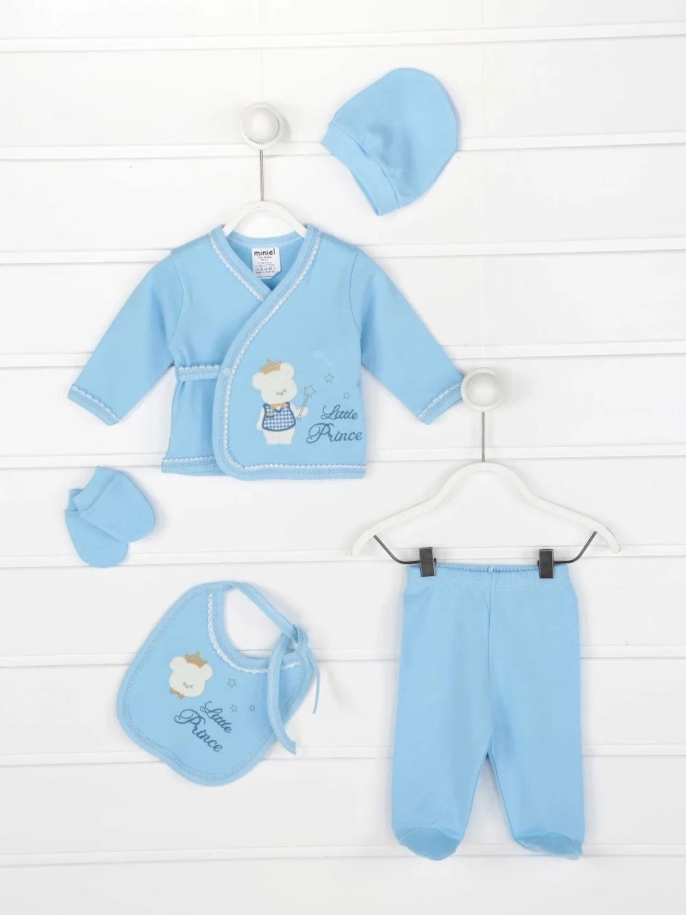 082-082-015 Mavi Yenidoğan Erkek Bebek 5 li Hastane Çıkışı (1)