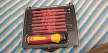 SKIUNT-Juego de destornilladores aislados, destornillador magnético Phillips, soporte de tornillo ranurado para herramientas manuales para electricistas