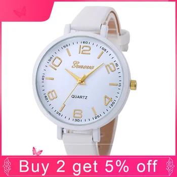 

Quartz Wristwatch relojio mujer Women Casual Checkers Faux Leather Analog Dropshipping Brand Wrist Watch Female