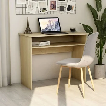 

Desk Oak Sonoma 90x50x74 cm in chipboard office furniture