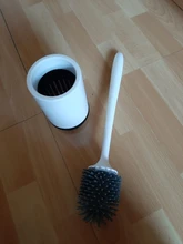 Toilet-Brush Rubber-Head-Holder Bathroom-Accessories Wall-Hanging Floor-Cleaning ONEUP