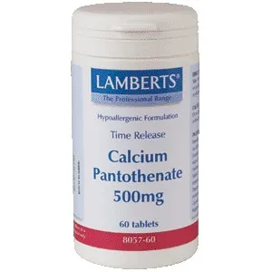 

CALCIUM PANTOTHENATE 500 MG 60 COMP LAMBERTS