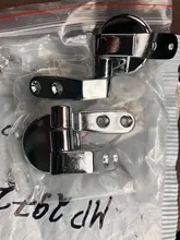 Hinge-Set Fittings Toilet-Seat-Hinges Replacement with One-Pair Chrome-Effect Adjustable