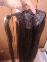 Cola de Caballo brasileña Remy, Real Beauty, cola de caballo, 100%, cabello humano liso, 60/100/120g