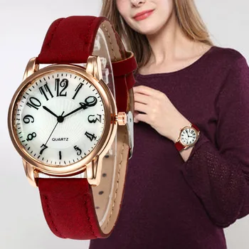 

WJ-7775 Roman Numerals Minimalist Style Women Watches Leather Strap Hot Sale Quartz Wristwatch Dress Bracelet relogio feminino