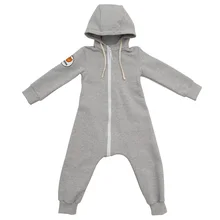 Комбинезон из футера "Серый меланж"