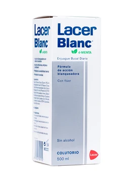 

Lacerblanc colutory d-mint 500 ml lacer bleaching action formula, daily use
