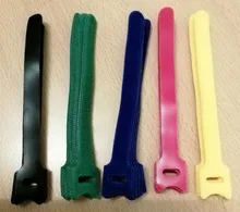 Ties Cable-Tie-Wire Loop-Wrap Colored-Plastics Nylon T-Type Reusable Zip-Bundle 50pcs