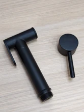 Shower Faucet Mixer Ducha Black Bidet Frap Higienica Muslim Tap Brass Matte Solid Y50060/1