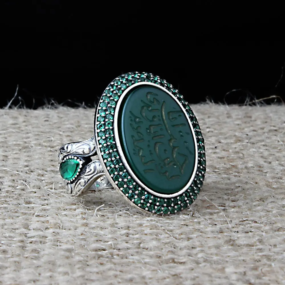 

Womens Ring 925 Sterling Silver Ring Agate stone Woman Rings Turkish Jewelry Female Rings For Women Jewelry Women Accessories