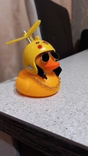 Casco de viento roto de pato amarillo pequeño, accesorios bonitos para coche Interior, Ola de viento rota, adorno de coche de pato, decoración de ciclismo