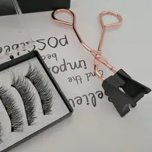 Pestañas postizas magnéticas 3D, 5 imanes, 8 Uds., duraderas, hechas a mano, de visón Artificial Natural, con pinzas