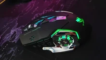 Wireless Gaming Mouse 2400 DPI Rechargeable Adjustable 7 Color Backlight Breathing Gamer