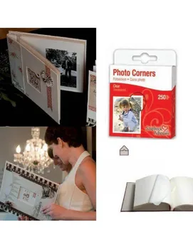 

CORNERS TRANSPARENT FASTENING PHOTO 250 PCS