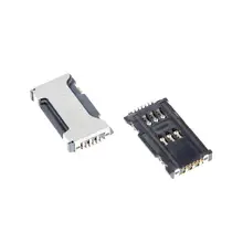 Коннектор SIM-карты(сим), mmc коннектор Samsung S7562( S63