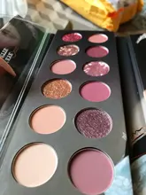 HOJO-paleta de sombra de ojos, 12 colores Nude, brillante, mate, resistente al agua, fácil de llevar, pigmento brillante, sombra de ojos en polvo, maquillaje de belleza