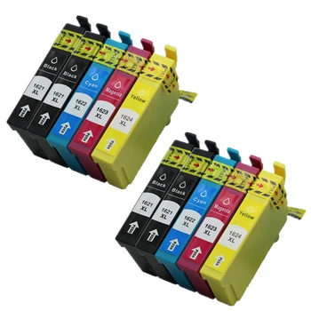 

10 cartriges T16XL T 16XL T 16 XL t1631 t1632 t1633 t1661's refill Compatible for printer Epson Model WF-2010W